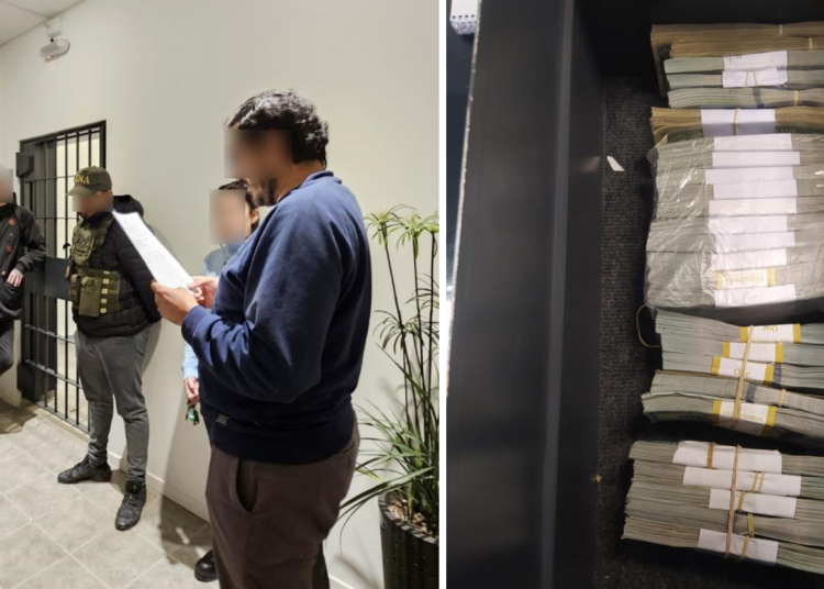 Villa María: En un allanamiento inspeccionaron tres cajas de seguridad y secuestraron 260.000 dólares