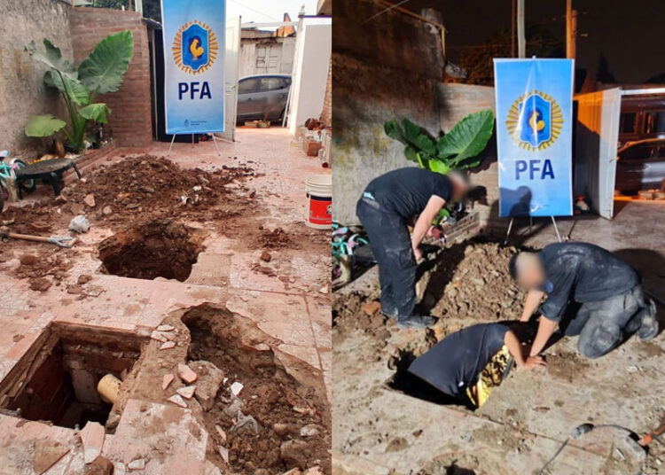 “Limpiando cloacas”: la Policía Federal Argentina desarticuló un búnker de drogas secuestrando más de 1.000 dosis de cocaína listas para su venta