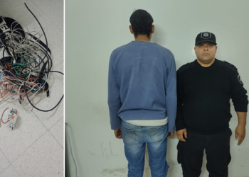 Cañada de Gómez: Un hombre fue aprehendido por hurto de cables y otros elementos