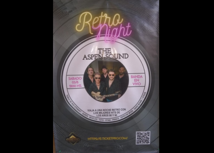 “Retro Night –  The Aspen Sound” en el Teatro Verdi de Cañada de Gómez