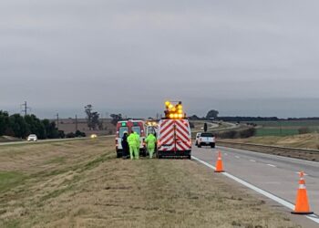 Cañada de Gómez: Una ambulancia de Berabevú sufrío un desperfecto y realizó trompos