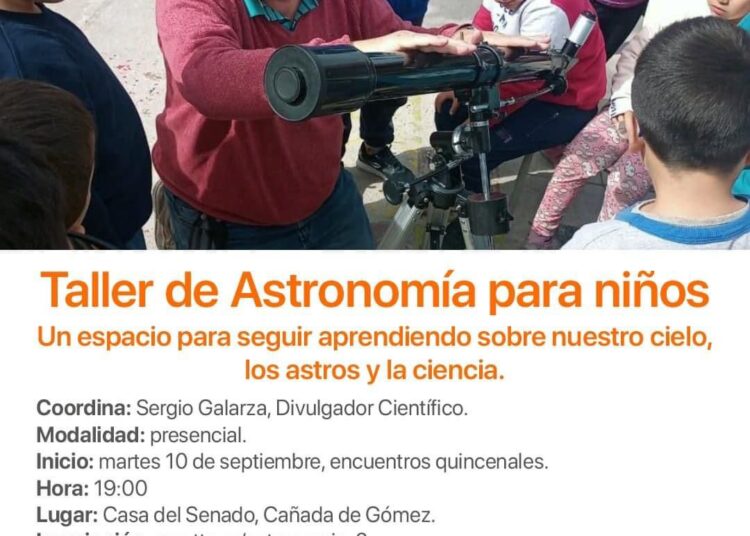 Taller de Astronomía para Niños en la Casa del Senado