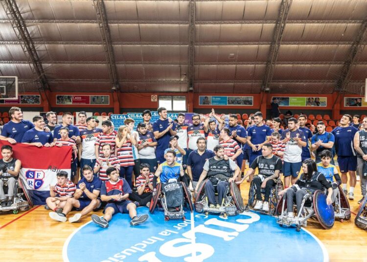 Los Pumas visitaron la sede de Cilsa, en la previa al histórico partido en Santa Fe ante Australia