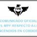 Comunicado oficial del MPF respecto a los incendios en Córdoba
