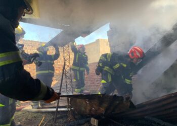 Informe sobre un incendio de un galpón sobre calle Sargento Cabral al 1200 de Cañada de Gómez
