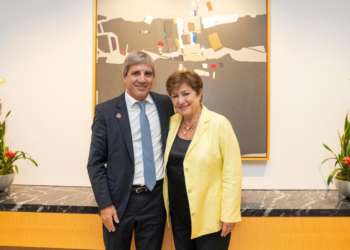 Luis Caputo se reunió con la Directora Gerente del FMI, Kristalina Georgieva