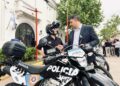 Chale participó del acto de entrega de móviles policiales para la ciudad