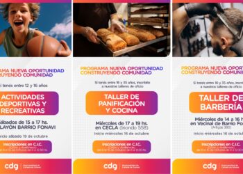 La Municipalidad de Cañada de Gómez inscribe a los talleres de oficio del programa “Nueva Oportunidad: Construyendo Comunidad”