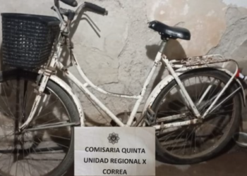 Correa: Recuperaron una bicicleta hurtada y aprehendieron al responsable del delito