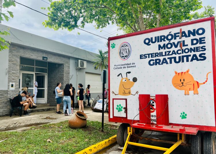 El municipio realizó jornada de castraciones, vacunación antirrábica y atención veterinaria frente al cuartel de bomberos