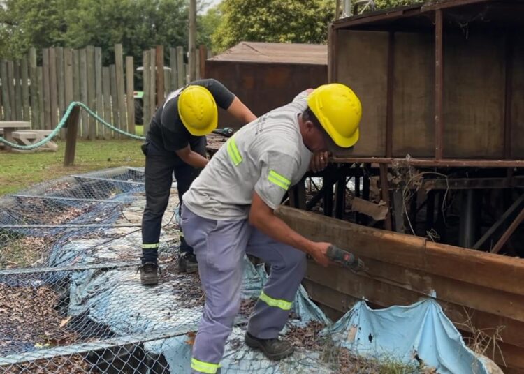 La Municipalidad de Cañada de Gómez inició las obras de remodelación y puesta en valor de la plaza Esquina de Juegos