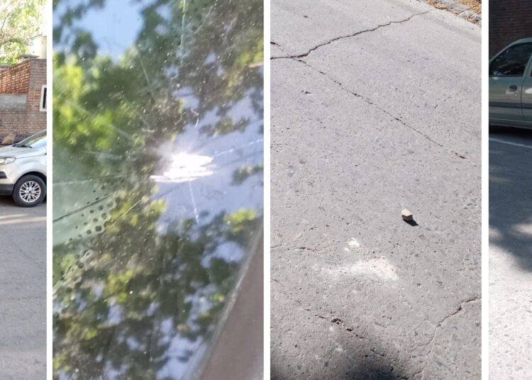 Cañada de Gómez: Le rompieron el cristal del auto con una baldosa proveniente de una escuela y nadie se quiere hacer cargo