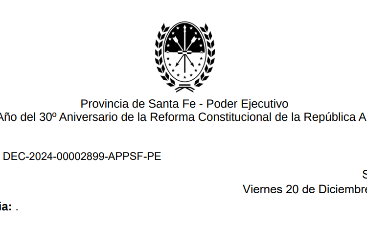 Provincia decretó asueto en la Administración Pública para los días 24 y 31 de diciembre