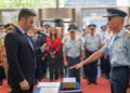 El ministro Petri tomó juramento al nuevo jefe de la Fuerza Aérea