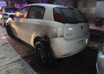 Cañada de Gómez: Principio de Incendio de un vehículo en la vía pública