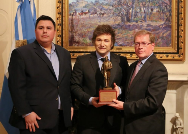 El Presidente Javier Milei recibió el Premio al Legado de Ronald Reagan