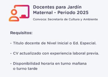 Convocatoria para docentes en el jardín maternal para el 2025
