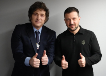 El Presidente Javier Milei se reunió con su par de Ucrania, Volodímir Zelenski