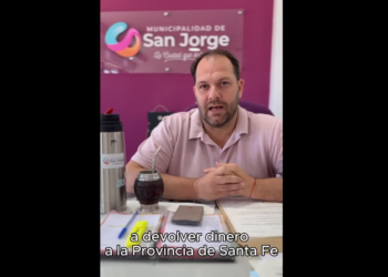 Inédito: La municipalidad de San Jorge le devolvió a la provincia de Santa Fe 21 millones de pesos que sobraron del presupuesto de una obra