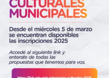 Inscripciones a espacios culturales municipales