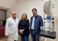 Chale y la ministra de salud pusieron en funcionamiento el nuevo mamógrafo en el Hospital San José de Cañada de Gómez