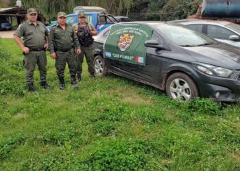 Los Pumas de Cañada de Gómez encuentran un automóvil abandonado que tenía pedido de secuestro
