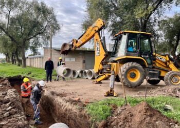 El municipio cañadense continúa con obras de contención hídrica en la zona norte de la ciudad