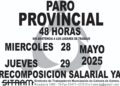 Paro de Municipales por 48 horas