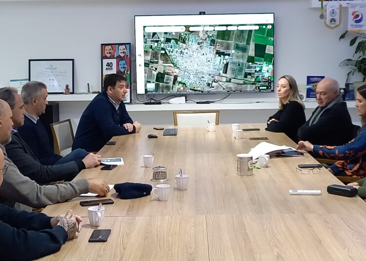 Cañada de Gómez: La presidente de Aguas Santafesinas se reunió con el intendente Matías Chale