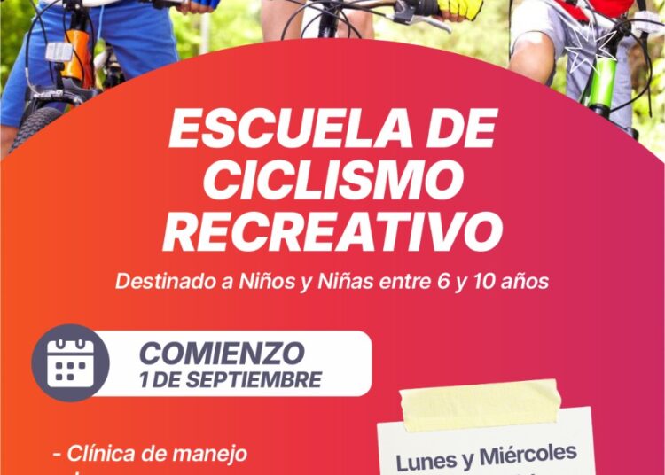 La municipalidad de Cañada de Gómez incia la Escuela de Ciclismo Recreativo para niños y niñas