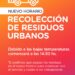 El municipio cañadense recuerda los horarios de recolección de residuos domiciliarios