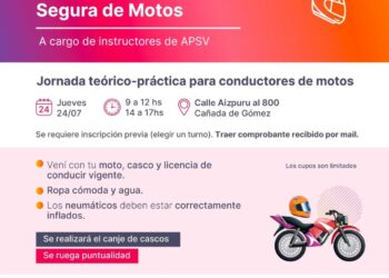 La municipalidad de Cañada de Gómez y la Agencia Provincial de Seguridad Vial llevarán adelante una Clínica de Conducción Segura de Motos