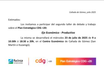 FUDECA y el muncipio local invitan a participar del segundo taller de debate y trabajo sobre el Plan Estratégico CDG +20