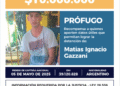 El Ministerio de Seguridad Nacional ofrece una recompensa de 10 millones para capturar a Matías Gazzani, líder de la banda rosarina “los menores”