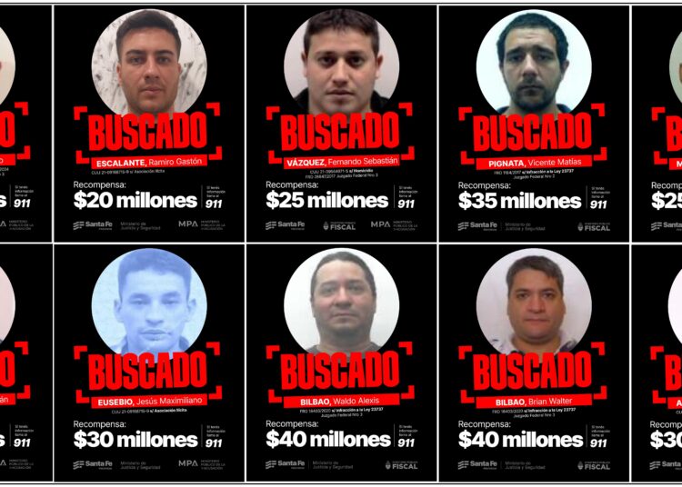 Presentaron la lista de los 10 delincuentes más buscados de la provincia de Santa Fe: quiénes son y cuál es la recompensa