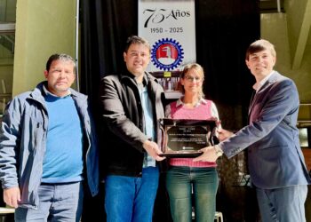 El intendente Matías Chale participó en el acto del 75° aniversario de la Escuela de Educación Técnica N° 452 “Santiago D’Onofrio”