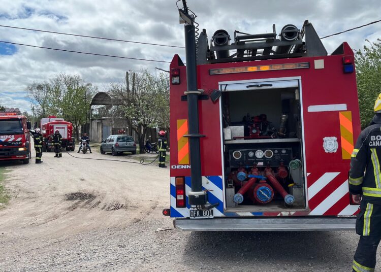 Cañada de Gómez: Incendio en galpón de una vivienda