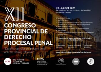 El MPA coorganizará el XII Congreso de Derecho Procesal Penal que se realizará en la ciudad de Santa Fe