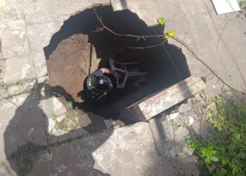 Bomberos Zapadores de San Lorenzo rescataron a un hombre que cayó y quedó atrapado en un pozo tras accidente doméstico