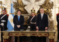 El Presidente Javier Milei le tomó juramento al nuevo Canciller, Pablo Quirno
