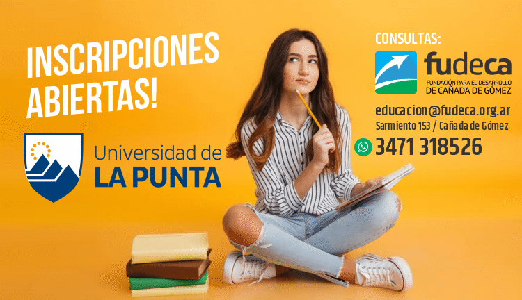 FUDECA INFORMA QUE YA ESTÁN INSCRIPCIONES ABIERTAS A CARRERAS VIRTUALES DE LA UNIVERSIDAD DE LA PUNTA