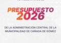 La municipalidad de Cañada de Gómez presentó el Presupuesto Municipal 2026