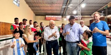 Cañada de Gómez: El Club Arroyito inauguró su nueva cancha de bochas sintética
