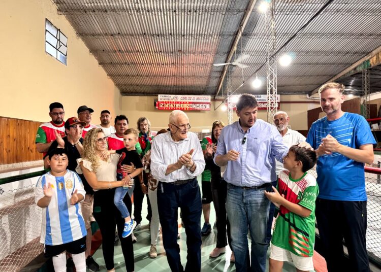 Cañada de Gómez: El Club Arroyito inauguró su nueva cancha de bochas sintética