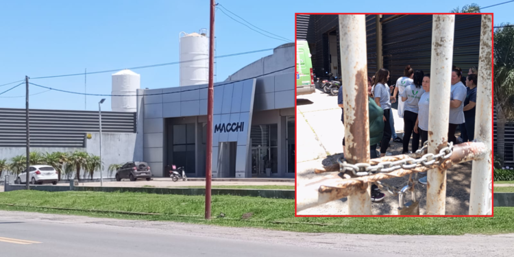 Cañada de Gómez: (VIDEO) Fuerte reclamo de empleadas de la empresa Macchi Textil por falta de pago de salarios