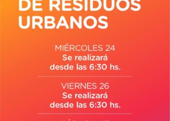 La municipalidad de Cañada de Gómez informa el cronograma de recolección de residuos previsto para Nochebuena y Navidad
