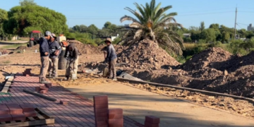 La municipalidad de Cañada de Gómez avanza con la obra del Parque Lineal del Arroyo