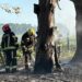 Incendio rural en el sector conocido como El Castillo, al sur de Cañada de Gómez