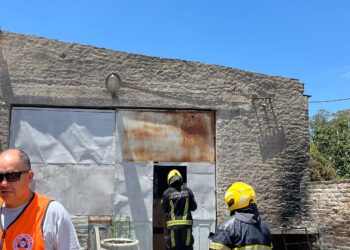 Se produjo un incendio en calle Iriondo al 500 de Cañada de Gómez
