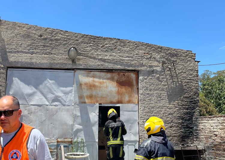 Se produjo un incendio en calle Iriondo al 500 de Cañada de Gómez